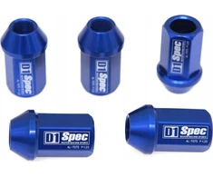 D1Spec kaltiniai veržlės D1Spec aliuminis 12x1.25 mėlynos