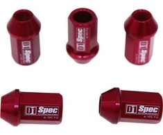 D1Spec Kaltiniai veržlės D1Spec Alu 12x1.5 raudoni