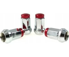 D1Spec Kute nakrętki D1Spec Plienas 12x1,25 Sidabrinė/Raudona