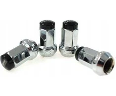 D1Spec Kute nakrętki D1Spec Plienas 12x1,5 Sidabrinė/Juoda