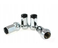 D1Spec Kute Nakrętki Plienas M12x1,25 37mm Sidabrinė/Juoda