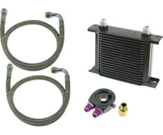 D1Spec_D alyvos aušintuvas TurboWorks Slim Line 16 eilučių 140x125x50 AN10 juodas