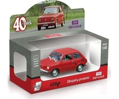 Metalinis lengvasis automobilis 1 43 Fiat 126P Keturiasdešimties metų senumo DAFFI B-325