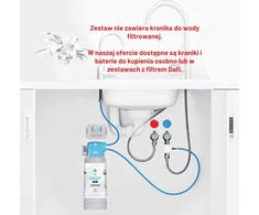 Dafi Dafi „Flow Comfort D1“ po kriaukle montuojamo filtro pradinis rinkinys be čiaupo