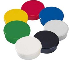 Magnetai Dahle 32mm 10 vnt./pak. įvairių spalvų