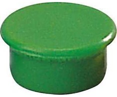 Magnetai Dahle, 13 mm, 10 vnt. žalios spalvos