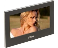 Dahua IP domofono monitorius 7 colių, PoE, veikia tik SIP protokolu, juodas VTH2621GP