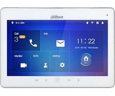Dahua Technology Co 10 colių IP domofono monitorius su WIFI,10 col. su kam.1024x600,Micro SD kort. prievadas, PoE