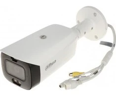 Dahua IP kamera HFW3849T1-AS-PV. 8MP VISIŲ SPALVŲ. LED pašvietimas iki 30m. 2,8 mm 106°, PoE, IP67, SMD