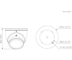 AHD, HD-CVI, HD-TVI, CVBS KAMERA HAC-HDW1239T-A-LED-0280B-S3 fonas - 1080p 2.8mm DAHUA