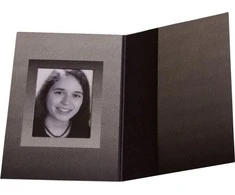 Nuotraukų rėmelis 1x100 Daiber Folders paso nuotrauka, juoda/sidabrinė 36x50 mm