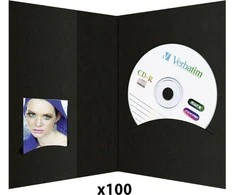 Nuotraukų rėmelis 1x100 Daiber aplankai su CD archyvu, 10x15, juodi