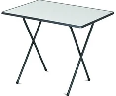Staliukas turistinis Sevelit 60 x 80 cm balta / antracito PATIO