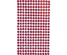 Dallprint Dekor.lipnūs kristalai 6mm 260vnt. Raudonas