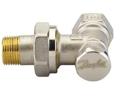 Danfoss Radiatoriaus vožtuvo kampinis 3/4 colio RLV-S 10 uždarymo svirtis - 003L0121