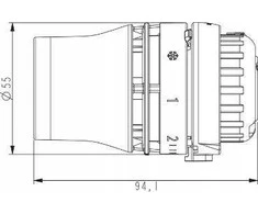 Danfoss Redia RA spragtelėjimo galvutė, įmontuotas jutiklis, "0"