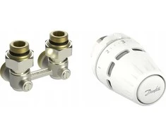 Danfoss Regus 2 dalių rinkinys M30x1,5 + RLV-KB 1/2" kampinis