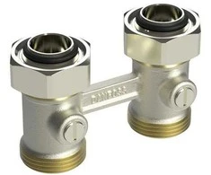 Danfoss RLV-KB radiatora apakšas pieslēgs, taisns, Kv vērtība - 1.4 m³/h, G 3/4", G 3/4