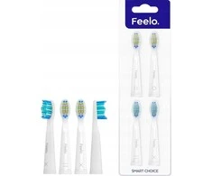 Dantų šepetėlio Antgalis Feelo Easy Brush, balta, 4 vnt.