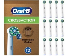 Braun Oral-B CrossAction , 12 pc(s), Baltas, 3 month(s), Oral-B, Box