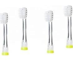 Dantų šepetėlis Brush-baby -baby Pabaiga -baby KidzSonic Sonic dantų šepetėliui 4vnt.