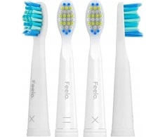 Dantų šepetėlio Antgalis Feelo Easy Brush, balta, 4 vnt.