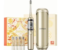 Dantų šepetėlis Šepetėlis Jimok Jimok J6 Capsule Gold Sonic šepetėlis + 4 antgaliai