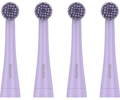 Dantų šepetėlis 4Swiss ST216 Electrosonic Care+ rotacinio šepetėlio galvutės, 4 vnt., levandų spalvos (5906496181801)