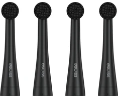 Dantų šepetėlis 4Swiss ST216 Electrosonic Care+ 4-PAK rotaciniai antgaliai Juoda