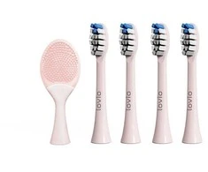 Lovio „SonicProtect PRO Sonic“ dantų šepetėlio galvutės, vidutinio kietumo, rausvos, LVTB124PK-HM, 5 vnt.