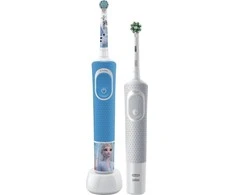 Oral-B | Elektrinis dantų šepetėlis | D100 Kids Frozen + Vitality Pro D103 | Įkraunamas | Suaugusiems and children | Šepetėlių skaičius galvutės įeina 2 | Number of teeth brushing modes 3