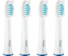 Procter Gamble „Oral-B Pulsonic dantų šepetėlio antgaliai, Jautrus“, 4 vnt., Balta, 3 mėn., „Oral-B“, Dėžutė