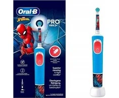 Braun Vitality Pro 103 Kids dantų šepetėlis „Žmogus-voras“, mėlynas