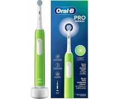 Oral-B Elektrinis dantų šepetėlis | Pro Junior 6+ | Įkraunamas | For children | Šepetėlių skaičius galvutės įeina 1 | Number of teeth brushing modes 3 | Žalias