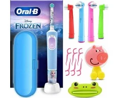 Oral-B | Elektrinis dantų šepetėlis | Vitality PRO Kids Frozen | Įkraunamas | For kids | Šepetėlių skaičius galvutės įeina 1 | Number of teeth brushing modes 2 | Mėlyna