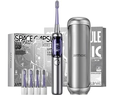Dantų šepetėlis Šepetėlis Jimok Soniczna Jimok J6 Capsule Sidabrinis - Pilkas + 4 antgaliai