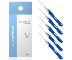 Symbioral tarpdančių šepetys 0,7 mm 5 vnt.