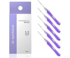 Symbioral tarpdančių šepetys 1.2 mm 5 vnt.