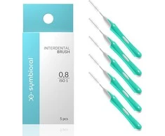 Symbioral tarpdančių šepetys 0,8 mm 5 vnt.