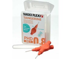 Tandex Tandex (6 vnt) FlexI UltraFine Tangarine dantų šepetėliai (oranžiniai)