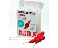 Dantų šepetėlis Tandex Tandex (6 vnt) FlexI Super Fine Ruby dantų šepetėliai (raudona)