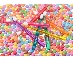 Dantų šepetėlių rinkinys, TELLO 6240 Ultra Soft TRIO, labai minkšti, 3 vnt.