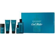 Davidoff Cool Vanduo rinkinys vyrams (EDT, 125 ml + dezodorantas, 70 g + dušo želė, 75 ml + balzamas po skutimosi, 75 ml + EDT, 15 ml)