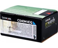 Lexmark C540H1CG kasetė, žalsvai mėlyna, 2000 puslapių
