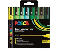 Dažų žymeklis POSCA PC-5M 8 vnt. žalios spalvos