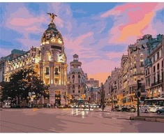 Tapyba pagal skaičius - Vakaras Ispanija 40x50