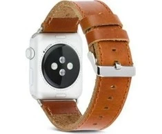 dbramante Copenhagen – Laikrodžio dirželis 42/44 mm – Tamsus Saddle Brown / Sidabrinis
