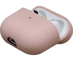 dbramante Kosta Rika – „AirPods“ (3 kartos) silikoninis dėklas iš perdirbto plastiko – rausvo smėlio spalvos