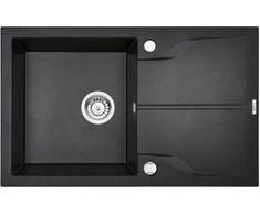 Deante granitinė virtuvinė plautuvė Deante Andante Flush, ZQN_S11F, Metallic pilkas