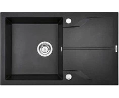 Deante granitinė virtuvinė plautuvė Deante Andante Flush, ZQN_G11F, Metallic graphite